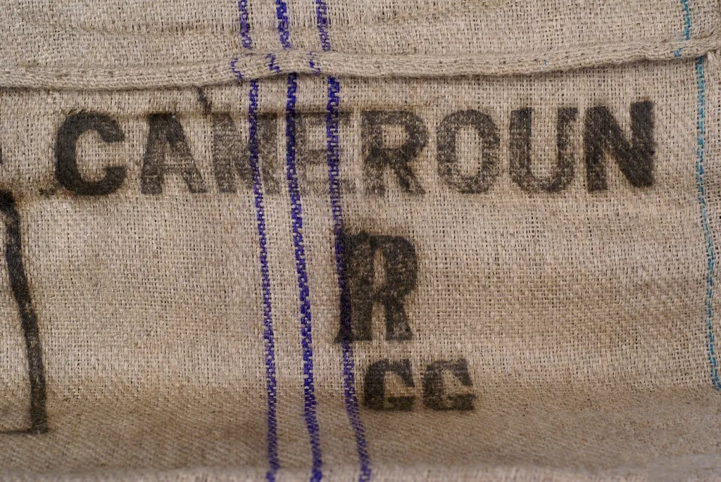 Jute sack marked Cameroon